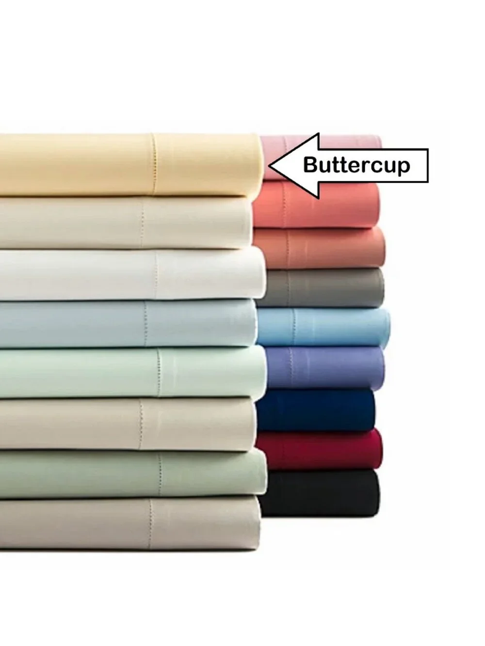 Charter Club Damask Solid 550 TC 100% Cotton FULL Sheet Set in BUTTERCUP YELLOW